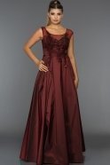 Long Burgundy Evening Dress CR6047