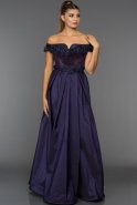 Long Purple Evening Dress CR6049
