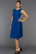 Short Saks Blue Evening Dress D9215