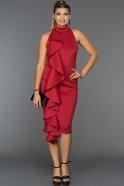 Short Red Evening Dress ABK259