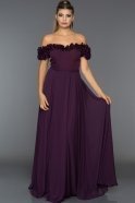 Long Purple Evening Dress ABU074