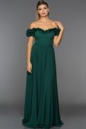 Long Green Evening Dress ABU074