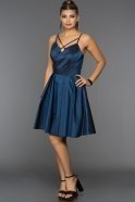 Short Navy Blue Evening Dress L8008
