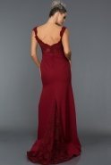 Long Burgundy Evening Dress ABU013