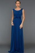 Long Sax Blue Evening Dress ABU186