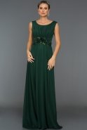 Long Emerald Green Evening Dress ABU186
