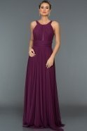 Long Purple Evening Dress ABU161