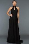 Long Black Evening Dress ABU018