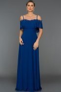 Long Sax Blue Evening Dress GG6973