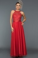 Long Red Evening Dress ABU137