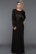 Long Black Evening Dress ABU281