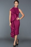 Short Fuchsia Evening Dress ABK259