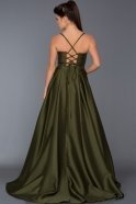 Long Olive Drab Evening Dress ABU349