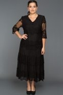 Short Black Oversized Evening Dress EC4345