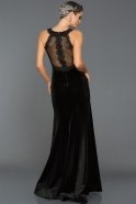 Long Black Velvet Evening Dress GG7008