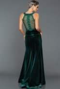 Long Emerald Green Velvet Evening Dress GG7008