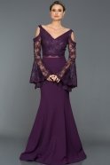 Long Purple Evening Dress GG7016