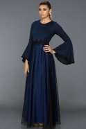 Long Sax Blue Evening Dress AR38155