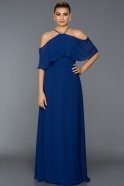 Long Sax Blue Evening Dress ABU002