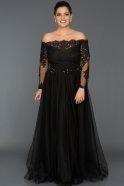 Black Princess Evening Dress CR621