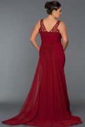 Long Red Oversized Evening Dress ABU138