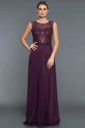 Long Violet Evening Dress ABU333