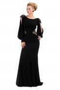 Long Black Evening Dress O1040