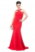 Long Red Evening Dress C6064