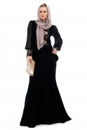 Powder Color Hijab Dress S9003