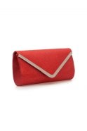 Red Silvery Evening Bag V482