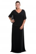 Black Oversized Evening Dress O7908