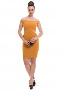 Short Mustard Evening Dress AL8627