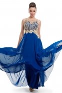 Long Sax Blue Evening Dress T2225