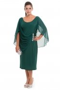 Emerald Green Oversized Evening Dress AL8609
