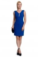 Short Sax Blue Evening Dress T2214