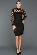 Short Black Evening Dress ABK257