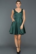 Short Emerald Green Evening Dress C8095