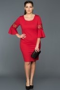 Short Red Oversized Evening Dress AR38163