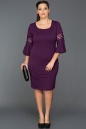 Short Purple Oversized Evening Dress AR38163