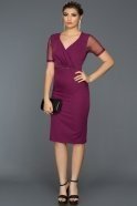 Short Purple Evening Dress AR37012