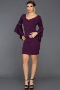 Short Purple Evening Dress AR38113