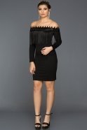 Short Black Evening Dress AR38164