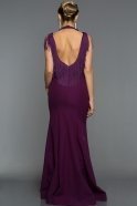 Long Violet Evening Dress ABU017