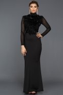 Long Black Night Dresses KR54316