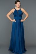 Long Sax Blue Engagement Dress ABU123
