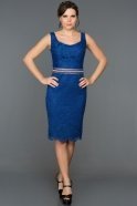 Short Sax Blue Evening Dress ABK079