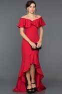 Short Red Evening Dress ABO012