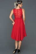 Short Red Evening Dress ABK097