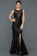 Long Black Mermaid Prom Dress F4368