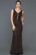 Long Gold Prom Gown DS5035